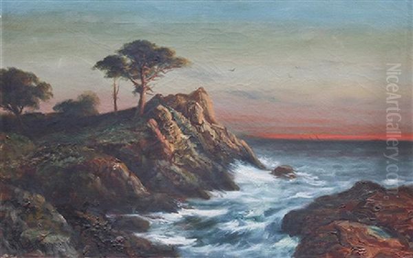 View Of Monterey Bay Oil Painting by Astley David Middleton Cooper