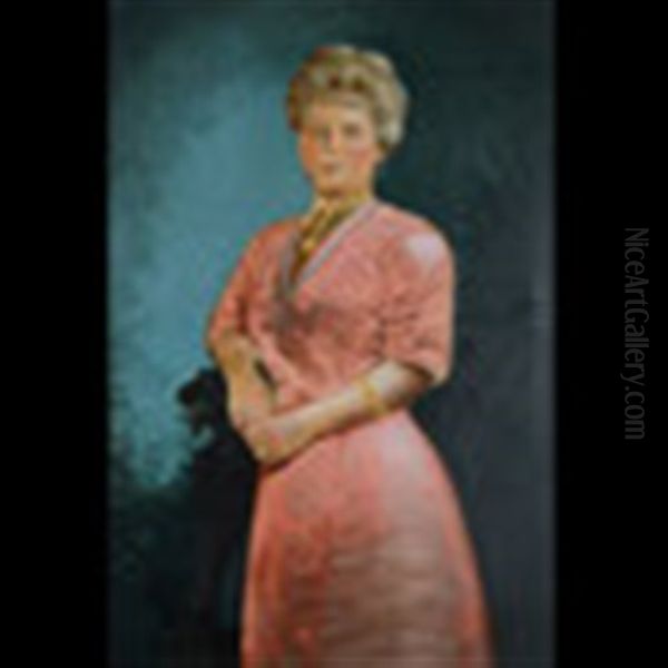 Portrait Of Bessie Hinds Oil Painting by Astley David Middleton Cooper