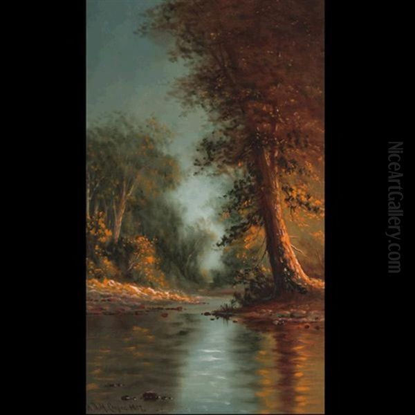 Approaching Fire Oil Painting by Astley David Middleton Cooper