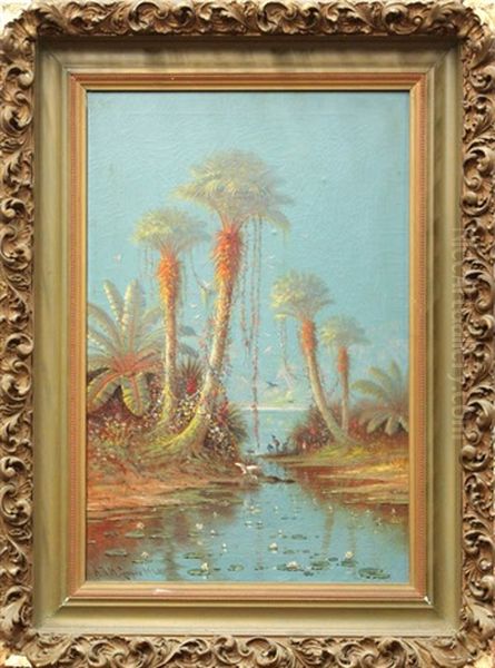 The Palms Oil Painting by Astley David Middleton Cooper