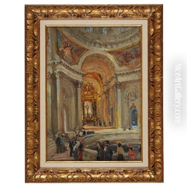 Napoleon's Tomb Oil Painting by Colin Campbell Cooper