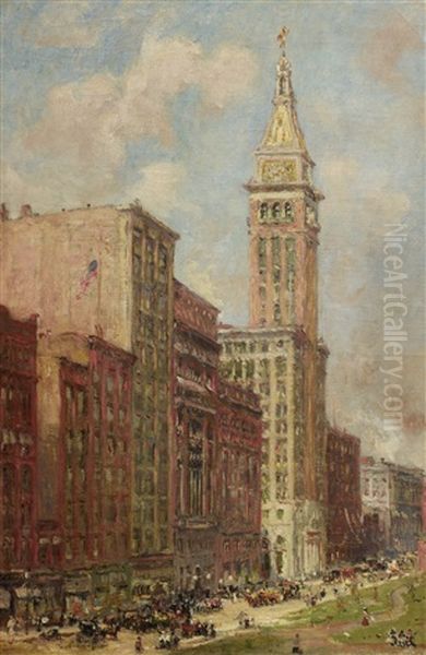 Metropolitan Life Insurance Tower, Madison Square Oil Painting by Colin Campbell Cooper