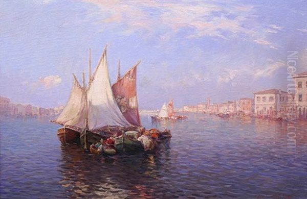 View Of Venice Oil Painting by Colin Campbell Cooper