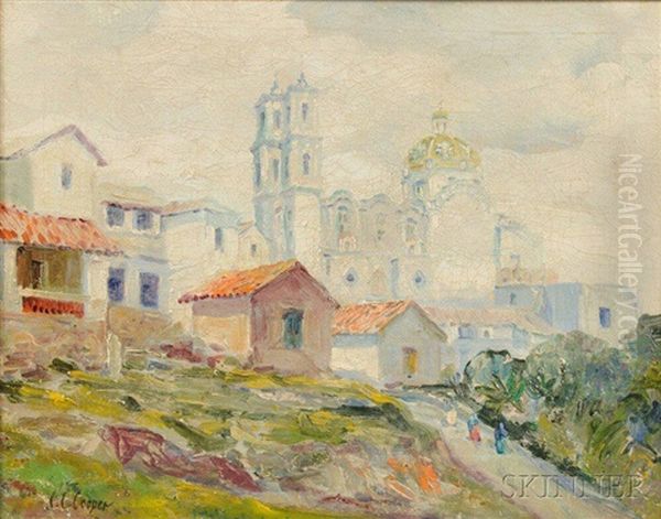 European Hill Town Oil Painting by Colin Campbell Cooper