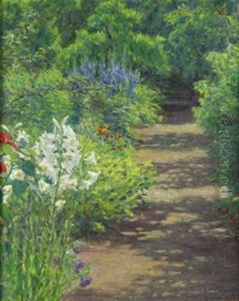 Path Through The Garden Oil Painting by Colin Campbell Cooper