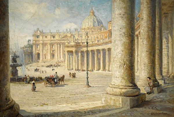 View Of St. Peter's, Rome Oil Painting by Colin Campbell Cooper