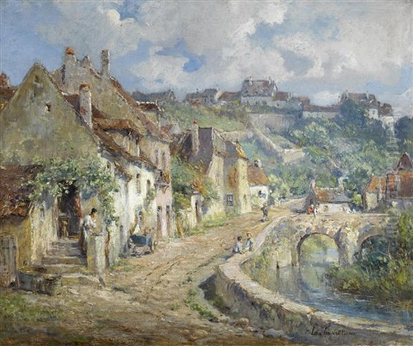 French Village Oil Painting by Colin Campbell Cooper