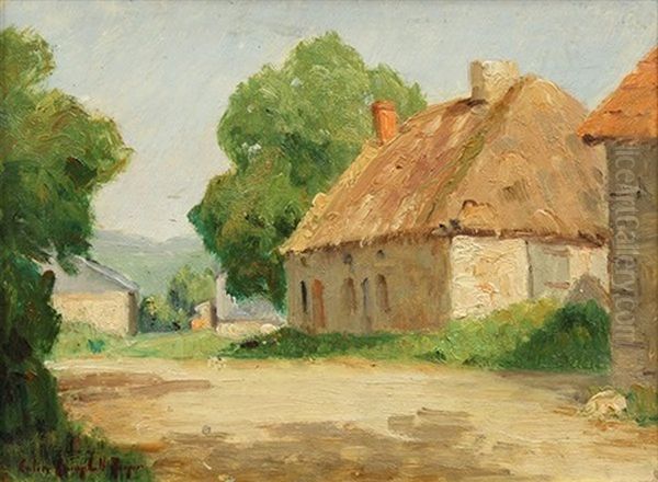 Normandy Cottage Oil Painting by Colin Campbell Cooper