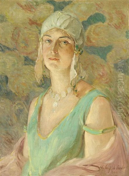 The Flapper Girl Oil Painting by Colin Campbell Cooper