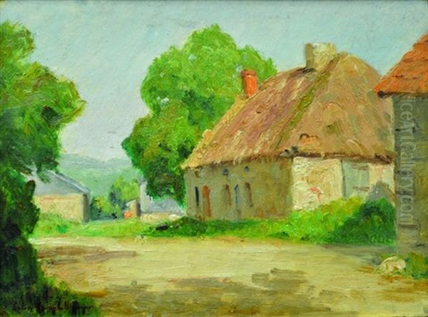 Normandy Cottage Oil Painting by Colin Campbell Cooper