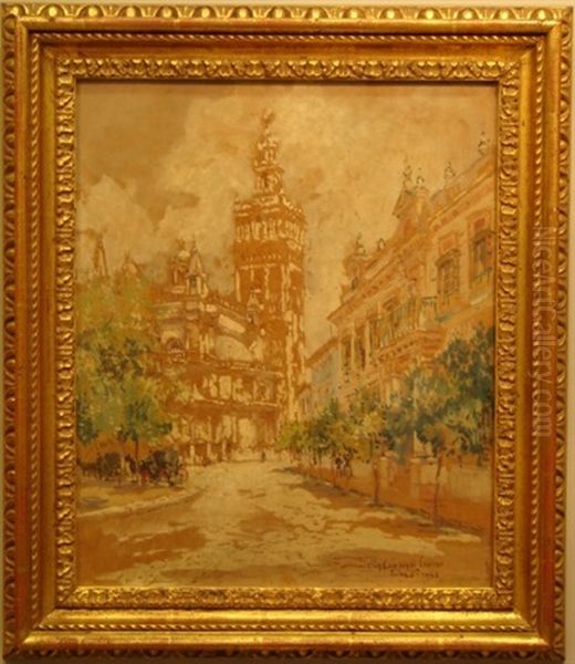 Giralda Tower, Seville Oil Painting by Colin Campbell Cooper