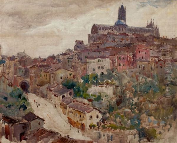 Sketch At Siena Oil Painting by Colin Campbell Cooper