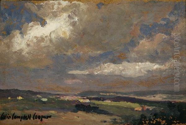 Florence, Landscape With Clouds Oil Painting by Colin Campbell Cooper