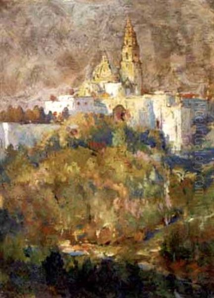 The Mather Church In Boston Oil Painting by Colin Campbell Cooper