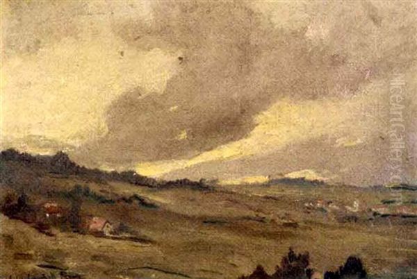 Landscape With Clouds Oil Painting by Colin Campbell Cooper