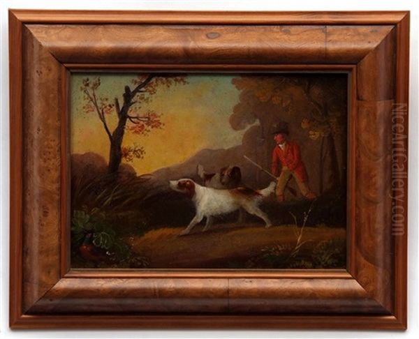 Huntsman And Hounds Oil Painting by Edwin Cooper