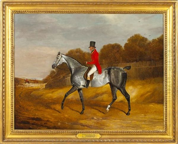 Hunter With Mount Oil Painting by Edwin Cooper