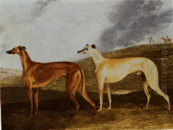 Hounds Oil Painting by Edwin Cooper