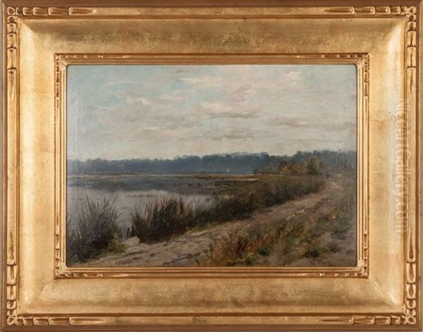 Marsh Scene Oil Painting by Emma Lampert Cooper