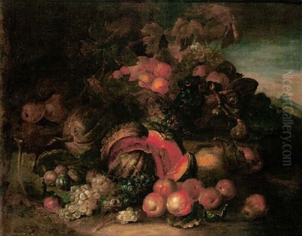 A Still Life With Fruit by Joseph Teal Cooper