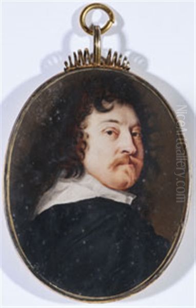 Portrait Of A Gentleman, Possibly James Stanley, 7th Earl Of Derby (1607-1651) Oil Painting by Samuel Cooper