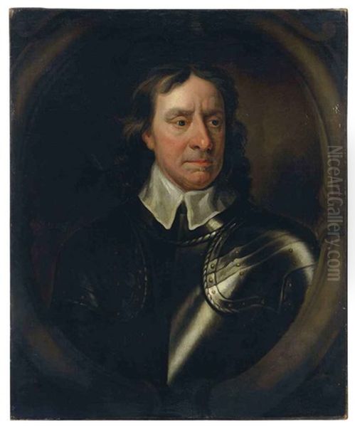 Portrait Of Oliver Cromwell Oil Painting by Samuel Cooper