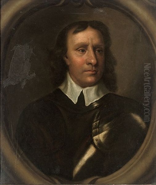 Portrait Of Oliver Cromwell Oil Painting by Samuel Cooper