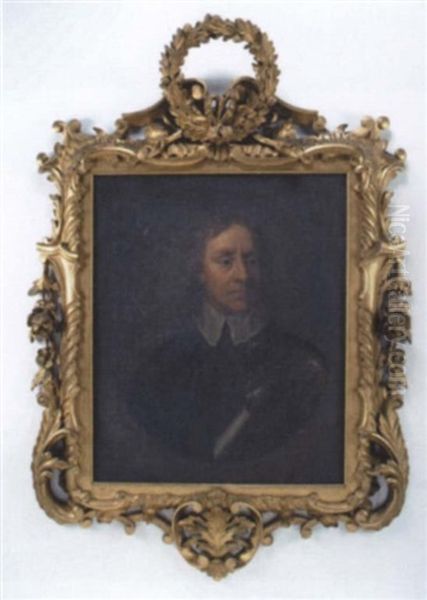 Portrait Of Oliver Cromwell, Lord Protector Oil Painting by Samuel Cooper