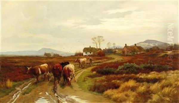 Off To The Pasture Oil Painting by Thomas Sidney Cooper