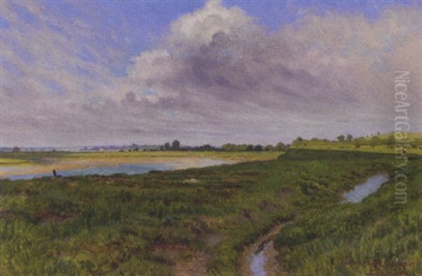 Across The Marshes Oil Painting by W. Savage Cooper