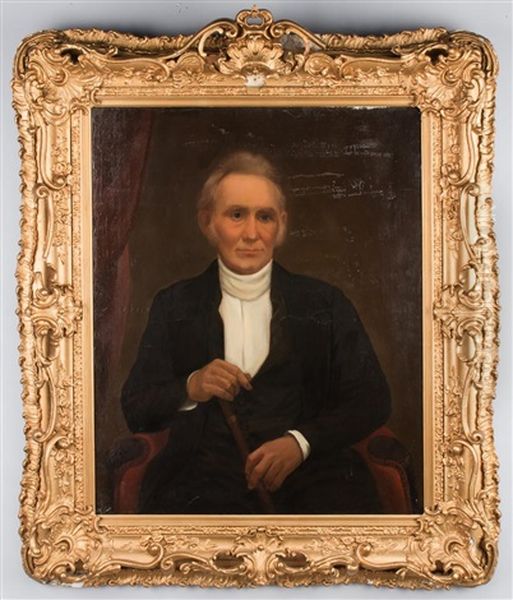 Possible Portrait Of Nashville, Tn Founder Dr. Felix Robertson Oil Painting by Washington Bogart Cooper