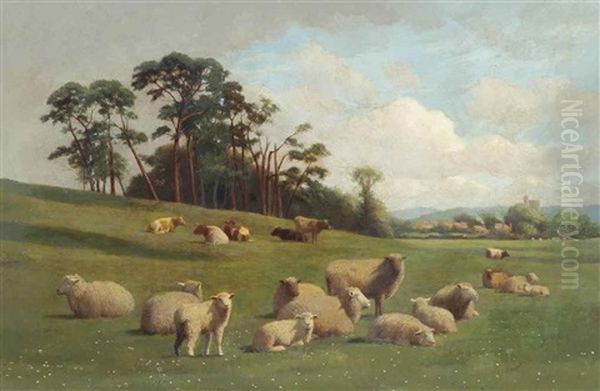 Hern, Kent Oil Painting by William Sidney Cooper