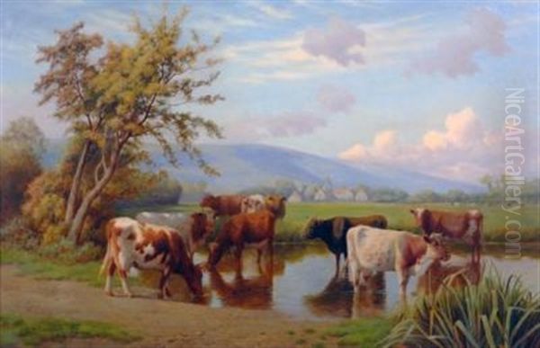 Amberly Oil Painting by William Sidney Cooper