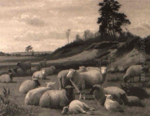 New Pastures Oil Painting by William Sidney Cooper