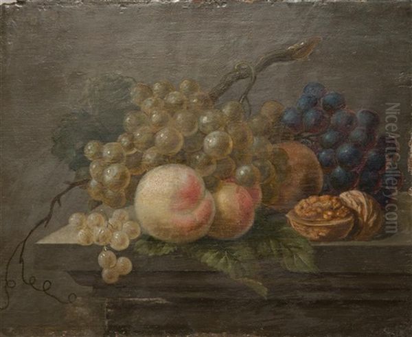 Still Life With Fruit Oil Painting by Adriaen Coorte