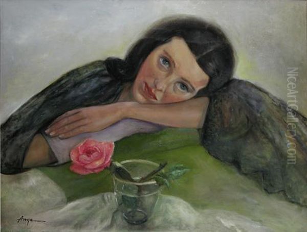 Reverie Oil Painting by Nicolae Angelescu