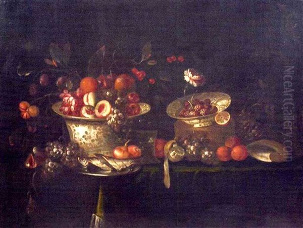 Nature Morte Aux Fruits Oil Painting by Alexander Coosemans