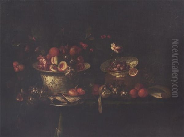 Nature Morte Aux Fruits Oil Painting by Alexander Coosemans