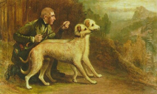 The Marquis Of Huntly's Pair Of Deerhounds, 