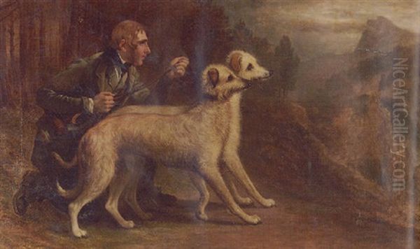 The Marquis Of Huntley's Pair Of Deerhounds, 