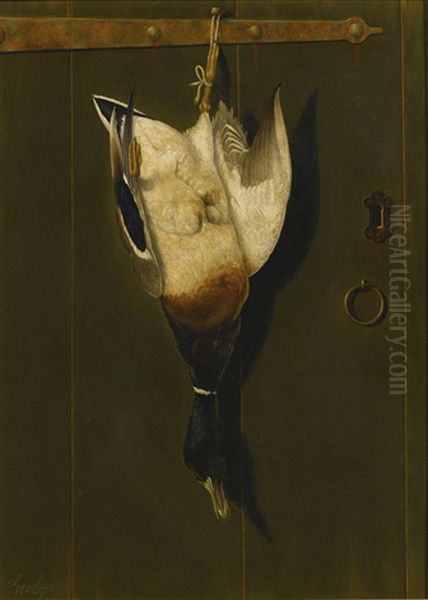 Mallard, After The Hunt Oil Painting by George Cope