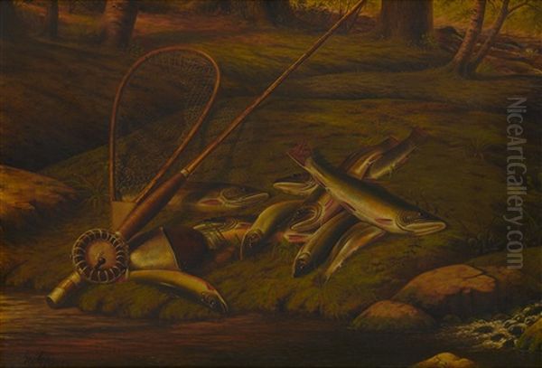 The Day's Catch Oil Painting by George Cope