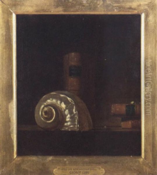 Still Life With Nautilus Shell Oil Painting by George Cope