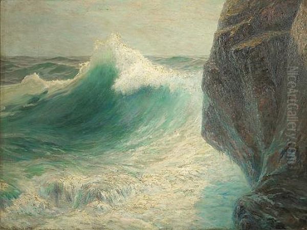 Surf, Criehaven, Maine Oil Painting by Charles G. Copeland