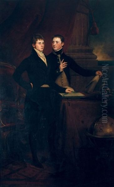 Portrait Of Edward Knatchbull, Later 9th Bt., With His Brother Norton Joseph Knatchbull Oil Painting by John Singleton Copley