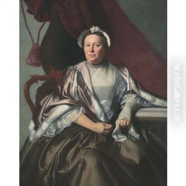 Mrs. Robert Hooper (hannah White Cowell) Oil Painting by John Singleton Copley