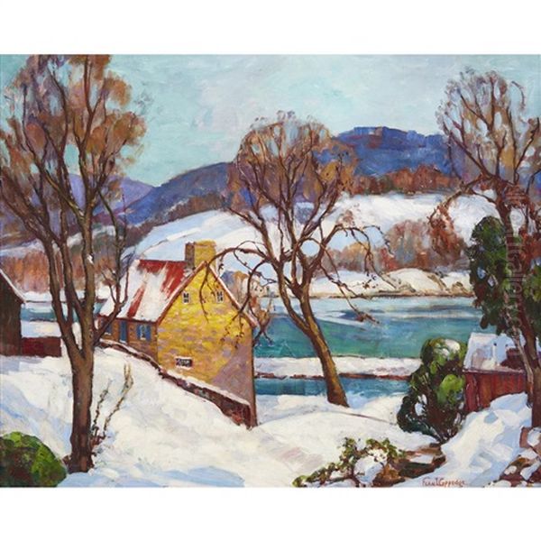 Snow And Sunshine Oil Painting by Fern Isabel Coppedge