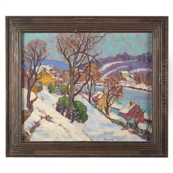 The Road To Lumberville Oil Painting by Fern Isabel Coppedge