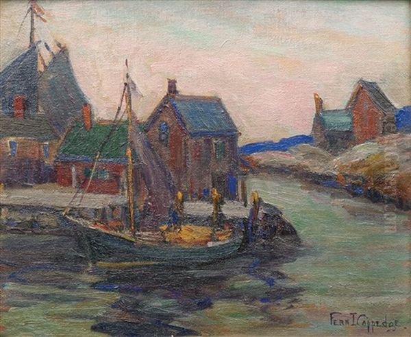 Untitled (rockport Fish Market Oil Painting by Fern Isabel Coppedge