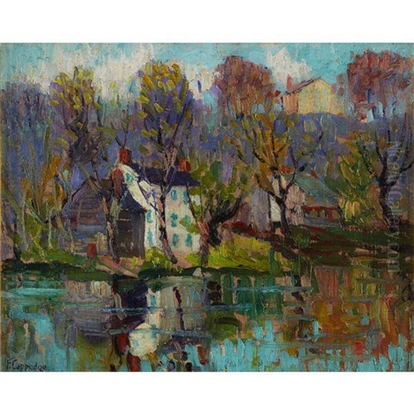 Reflections, October Oil Painting by Fern Isabel Coppedge